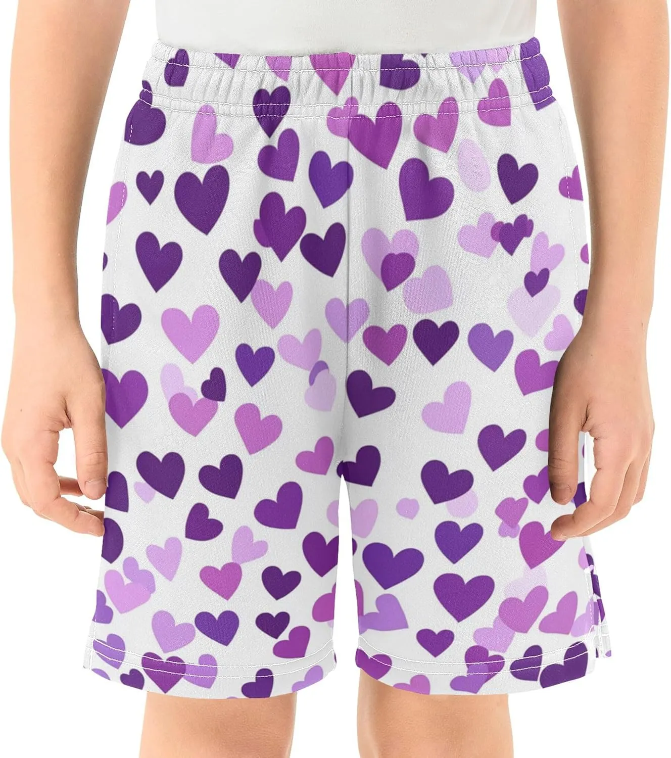 Youth Boys Cargo Shorts Lightweight Athletic Running Workout Shorts with Pockets