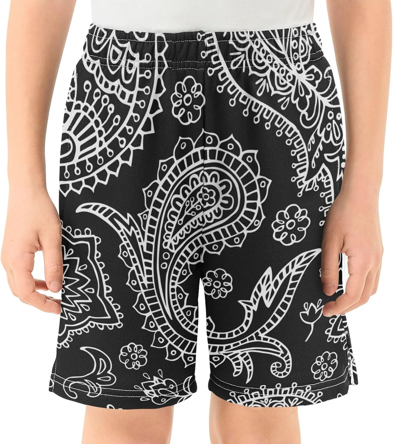 Youth Boys Cargo Shorts Lightweight Athletic Running Workout Shorts with Pockets
