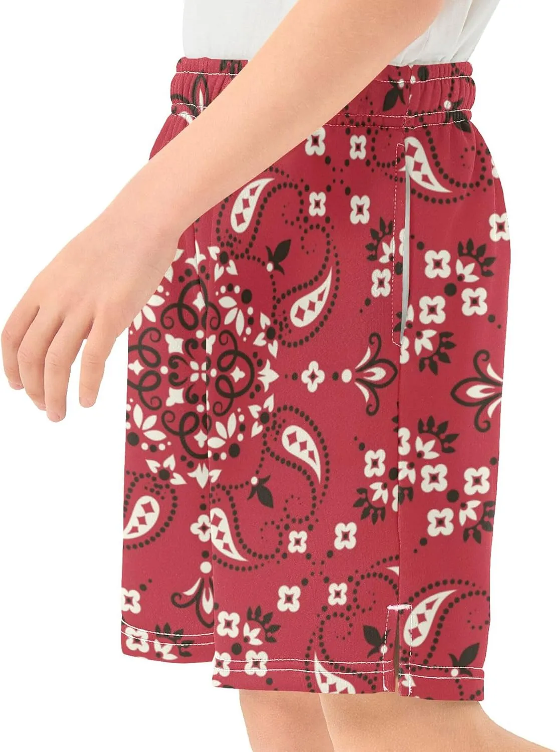 Youth Boys Cargo Shorts Lightweight Athletic Running Workout Shorts with Pockets