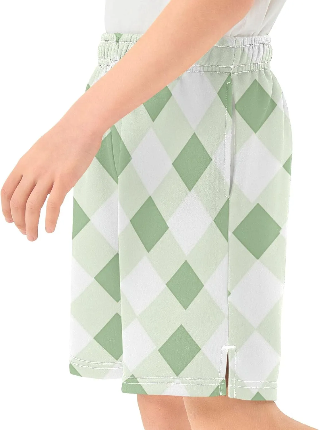 Youth Boys Cargo Shorts Lightweight Athletic Running Workout Shorts with Pockets