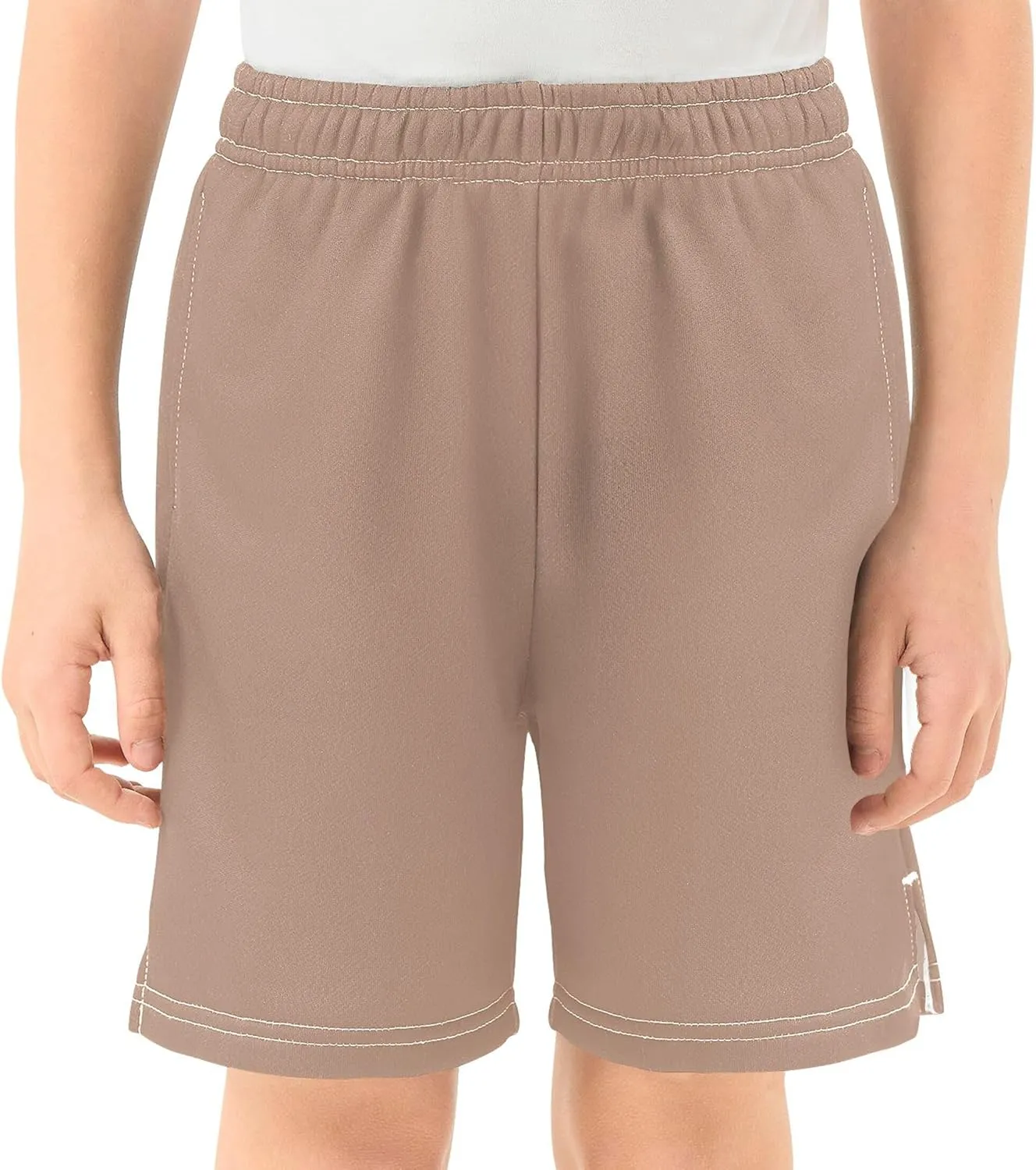 Youth Boys Cargo Shorts Lightweight Athletic Running Workout Shorts with Pockets