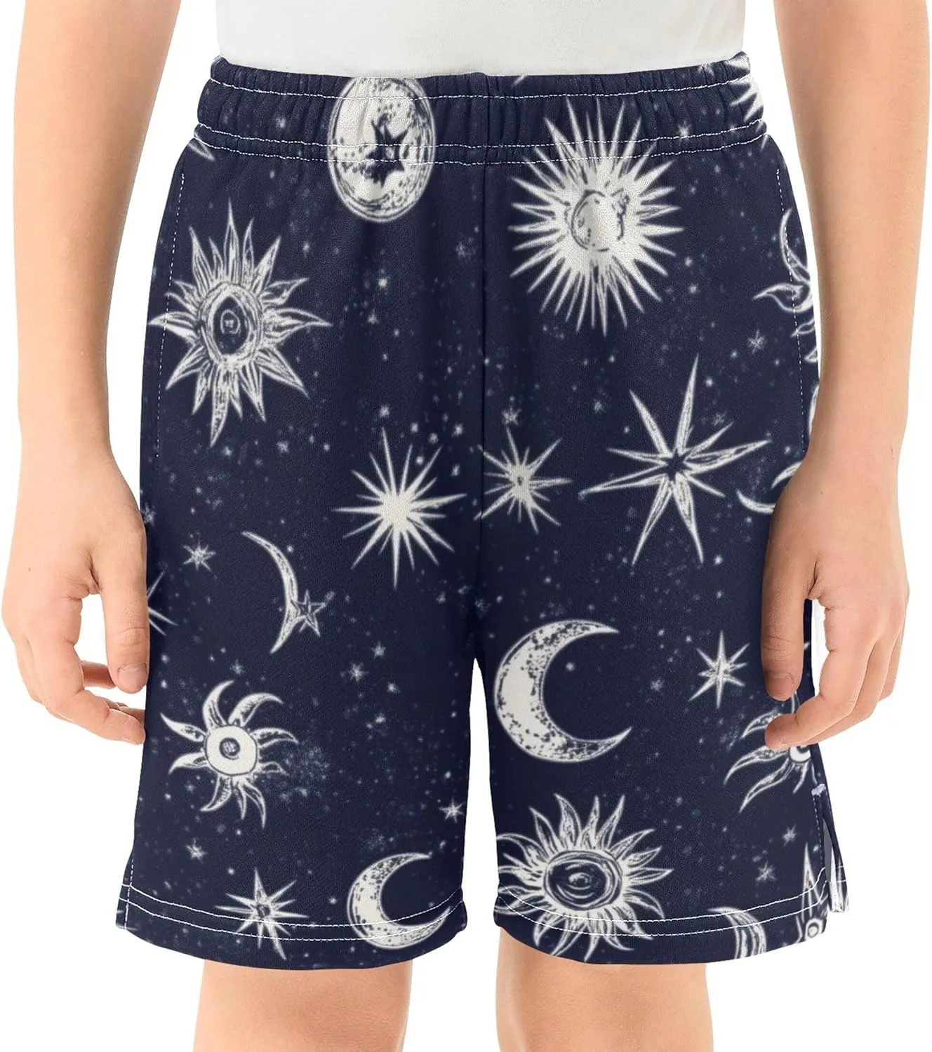 Youth Boys Cargo Shorts Lightweight Athletic Running Workout Shorts with Pockets