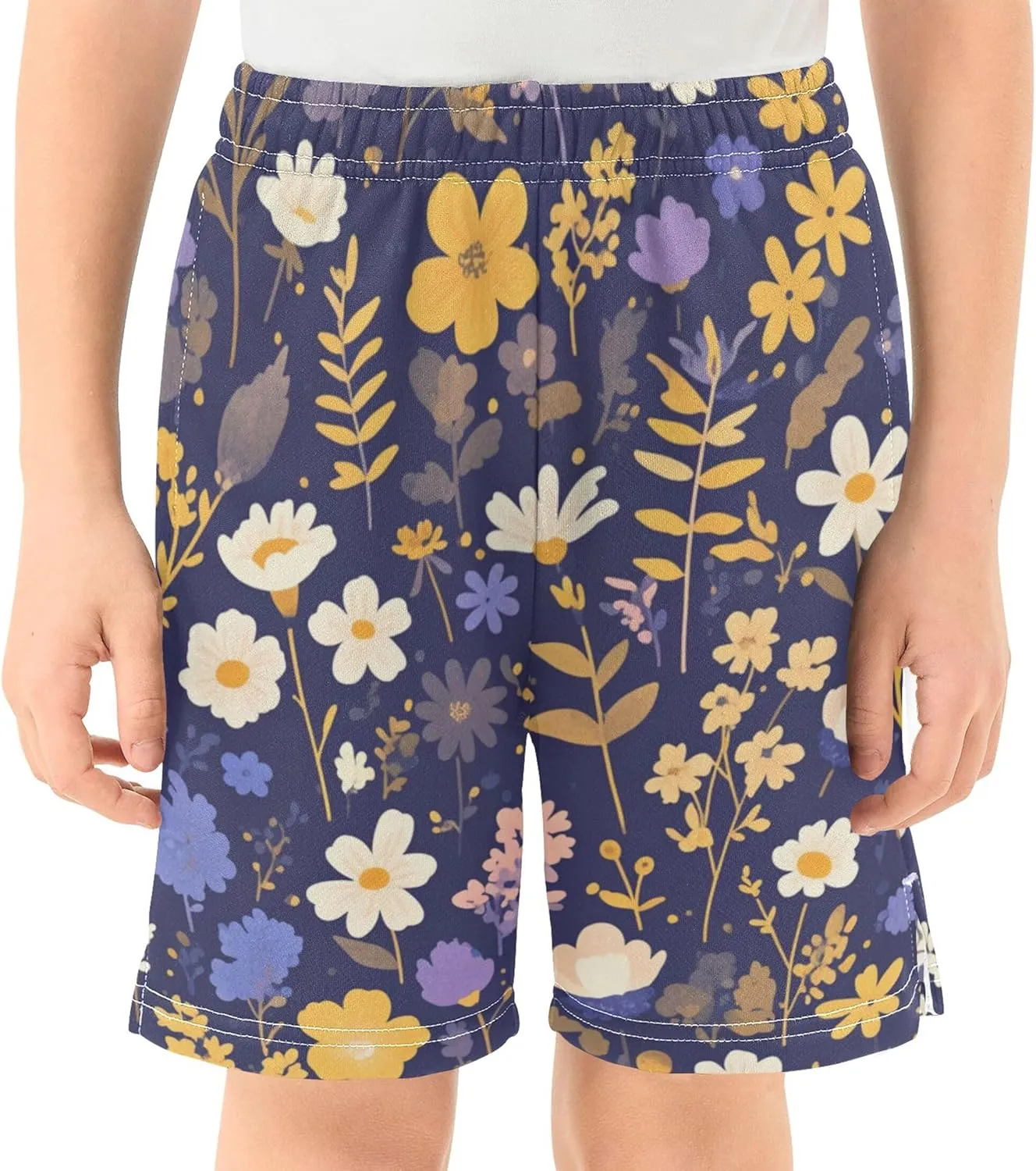 Youth Boys Cargo Shorts Lightweight Athletic Running Workout Shorts with Pockets