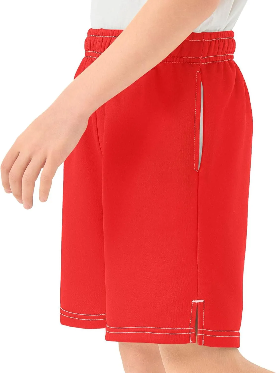 Youth Boys Cargo Shorts Lightweight Athletic Running Workout Shorts with Pockets