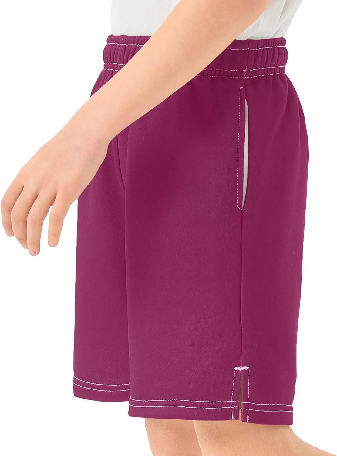 Youth Boys Cargo Shorts Lightweight Athletic Running Workout Shorts with Pockets